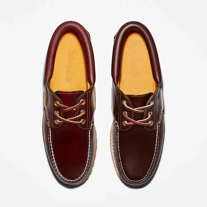 Timberland 3-Eye lug boat shoe Classic Burgundy M
