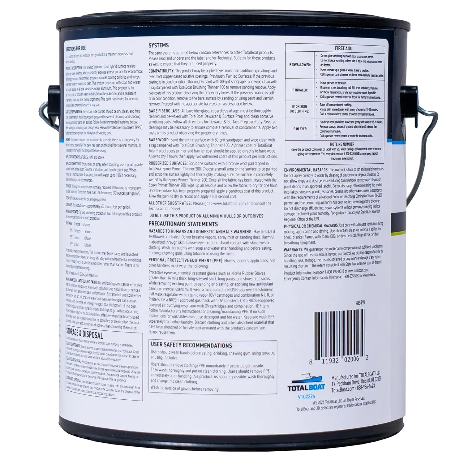 TotalBoat TotalBoat JD Select Ablative Antifouling Bottom Paint for Fiberglass, Wood and Steel Boats (Red), 1 Gallon (Pack of 1), 1.00 Gallon (Pack of 1)