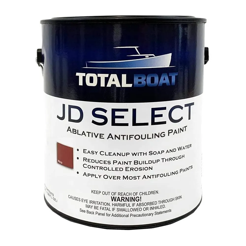 TotalBoat TotalBoat JD Select Ablative Antifouling Bottom Paint for Fiberglass, Wood and Steel Boats (Red), 1 Gallon (Pack of 1), 1.00 Gallon (Pack of 1)