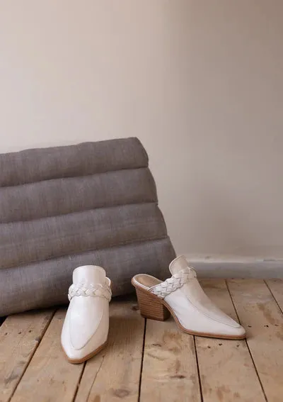 Turin Ivory Mule Bootie