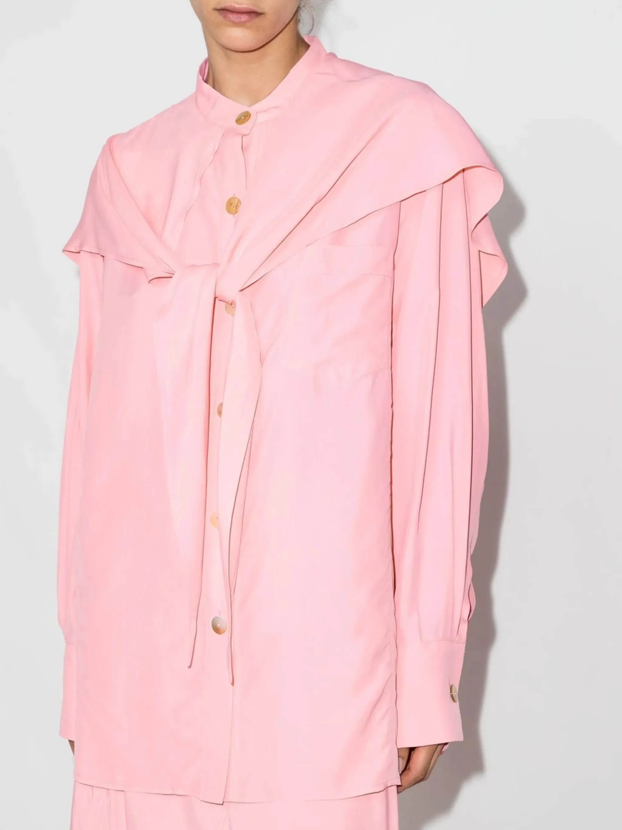 Unbeatable range shirt Wholesale scarf-detail