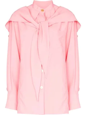 Unbeatable range shirt Wholesale scarf-detail