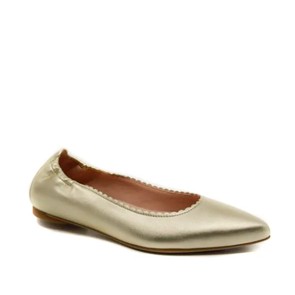 Unisa Aspas Gold Ballet Flat
