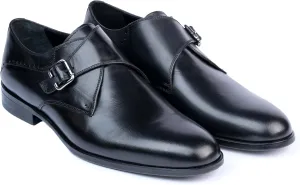 VELLAPAIS Burton Leather Monk Strap Shoes