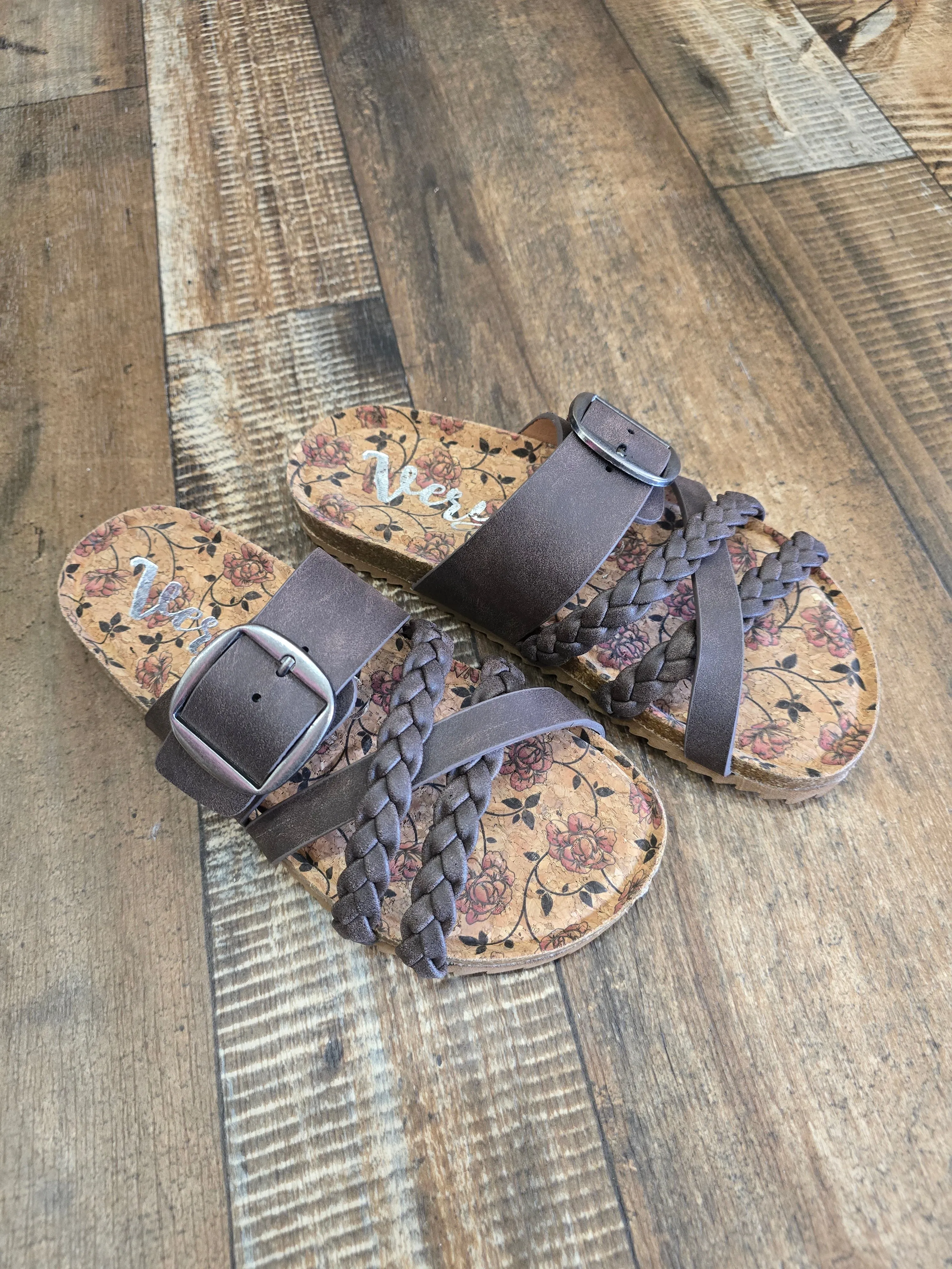 Very G Chocolate Braided Sandal/ Nora 3