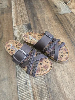 Very G Chocolate Braided Sandal/ Nora 3