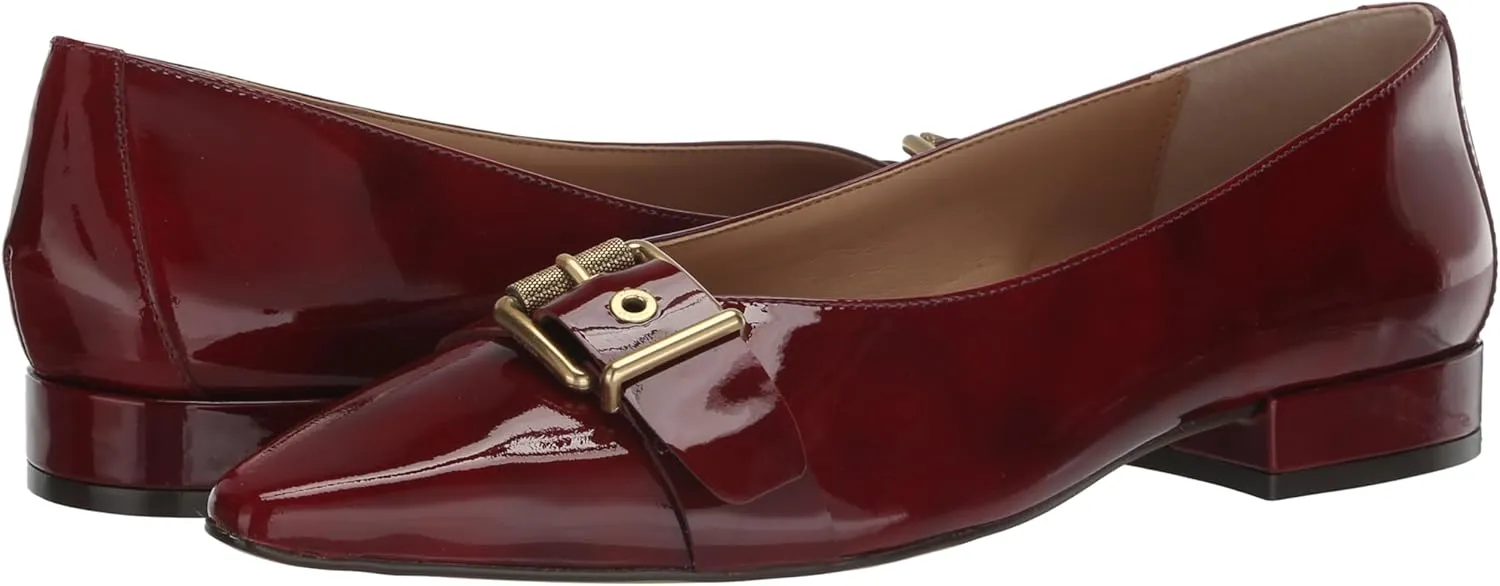 Vince Camuto Women's Megdele Buckle Flat Loafer