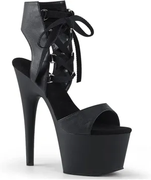 Vujkliy Lace Up High Heel Sandals Round Toe Platform Stiletto Sandals Sexy Casual Catwalk 17 Cm/6.6In Fashion Women's Shoes Large Size