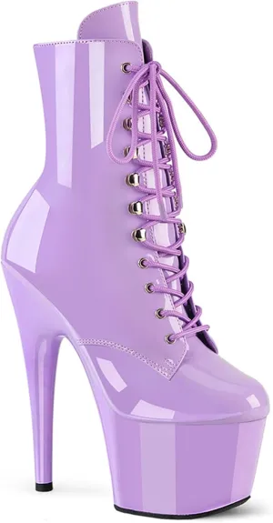 Vujkliy Women's 6.6IN Boots Stiletto Platform Front Lace Up High Heels Fashion Catwalk Performance Boots