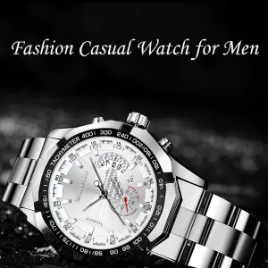 Watch for Men, Men's Fashion Business Watches, Creative Dial Men's Casual Quartz Wrist Watches