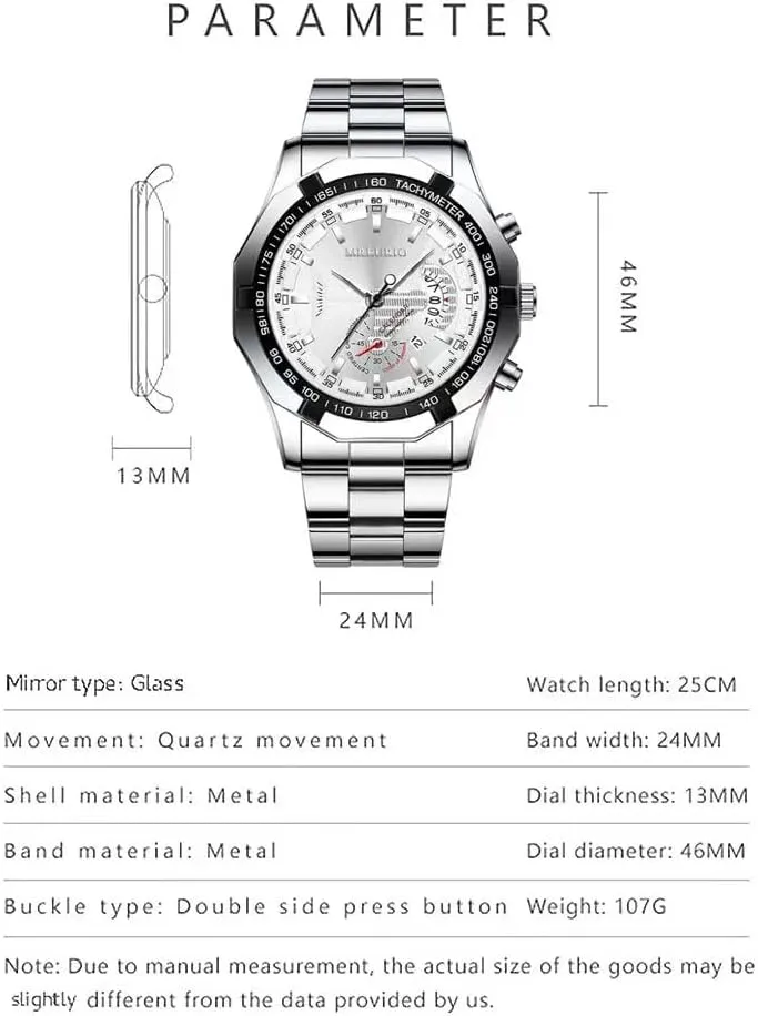 Watch for Men, Men's Fashion Business Watches, Creative Dial Men's Casual Quartz Wrist Watches