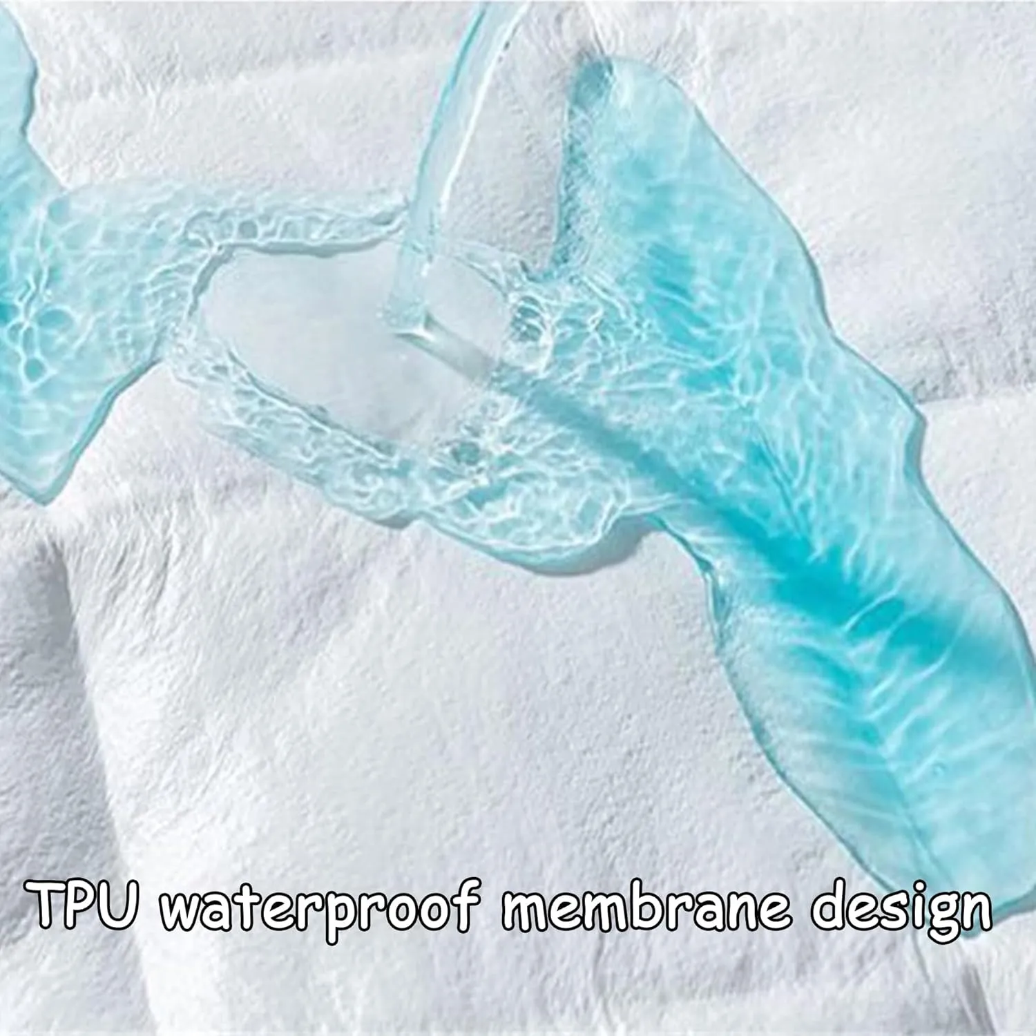 Waterproof Full Size Mattress Protector, 11in Deep Pocket Water Ripple Mattress Cover, Breathable Noisless Mattress Protector for Bedroom, Machine Washable (B,Twin XL: 35 * 79in)