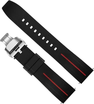 Waterproof Silicone Bracelet For Tissot Men Women Watch Band For Mido Strap For Citize Watchband With Butterfly Buckle