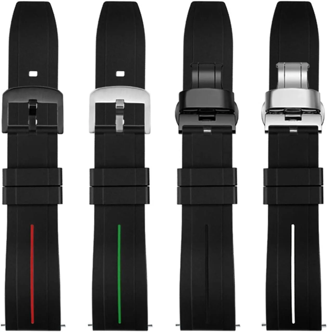 Waterproof Silicone Bracelet For Tissot Men Women Watch Band For Mido Strap For Citize Watchband With Butterfly Buckle