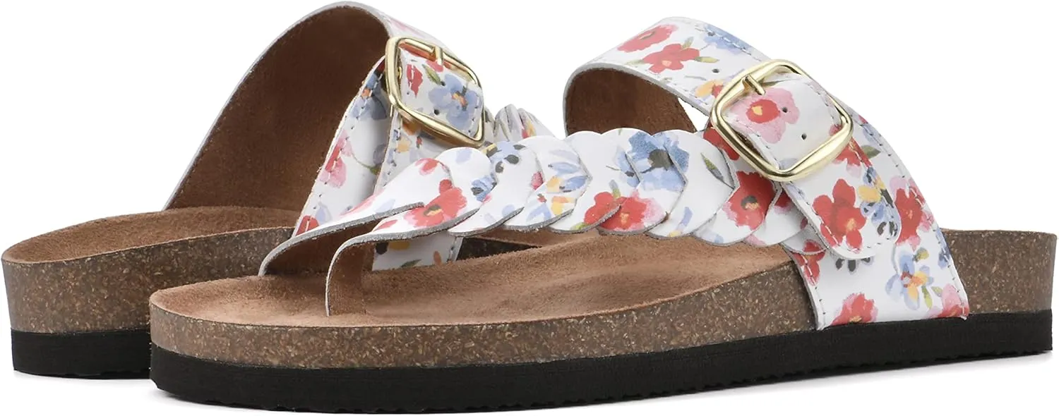 WHITE MOUNTAIN Women's Happier Footbed Sandal