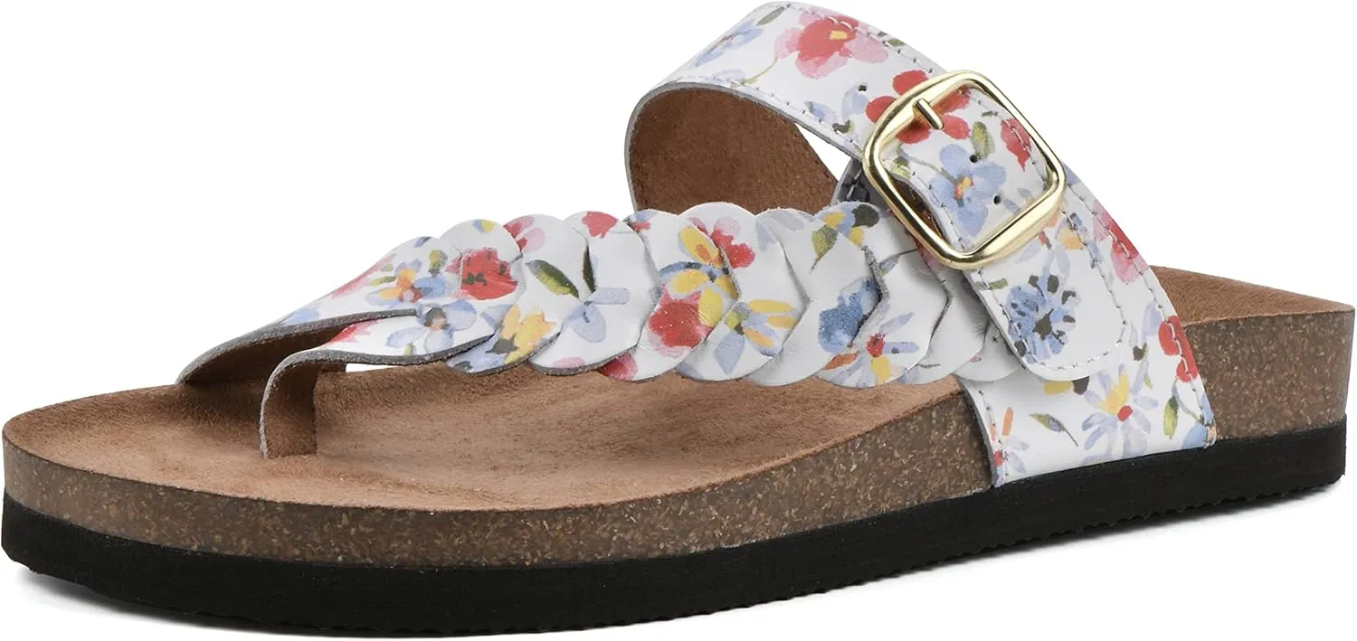 WHITE MOUNTAIN Women's Happier Footbed Sandal