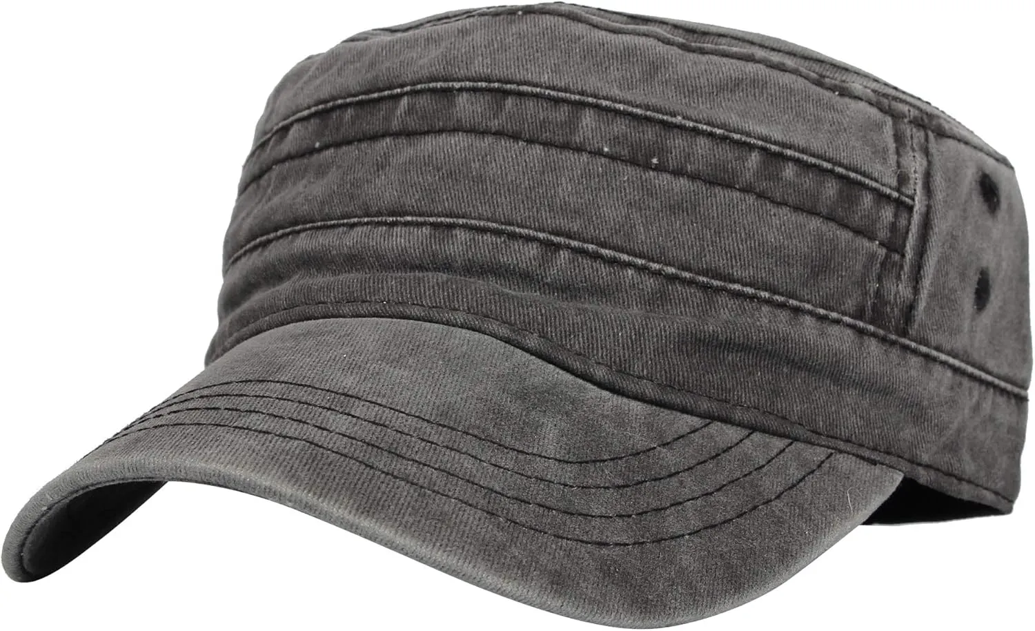 WITHMOONS Washed Cotton Cadet Cap Vintage Military Army Hat Mens Womens KZ40037