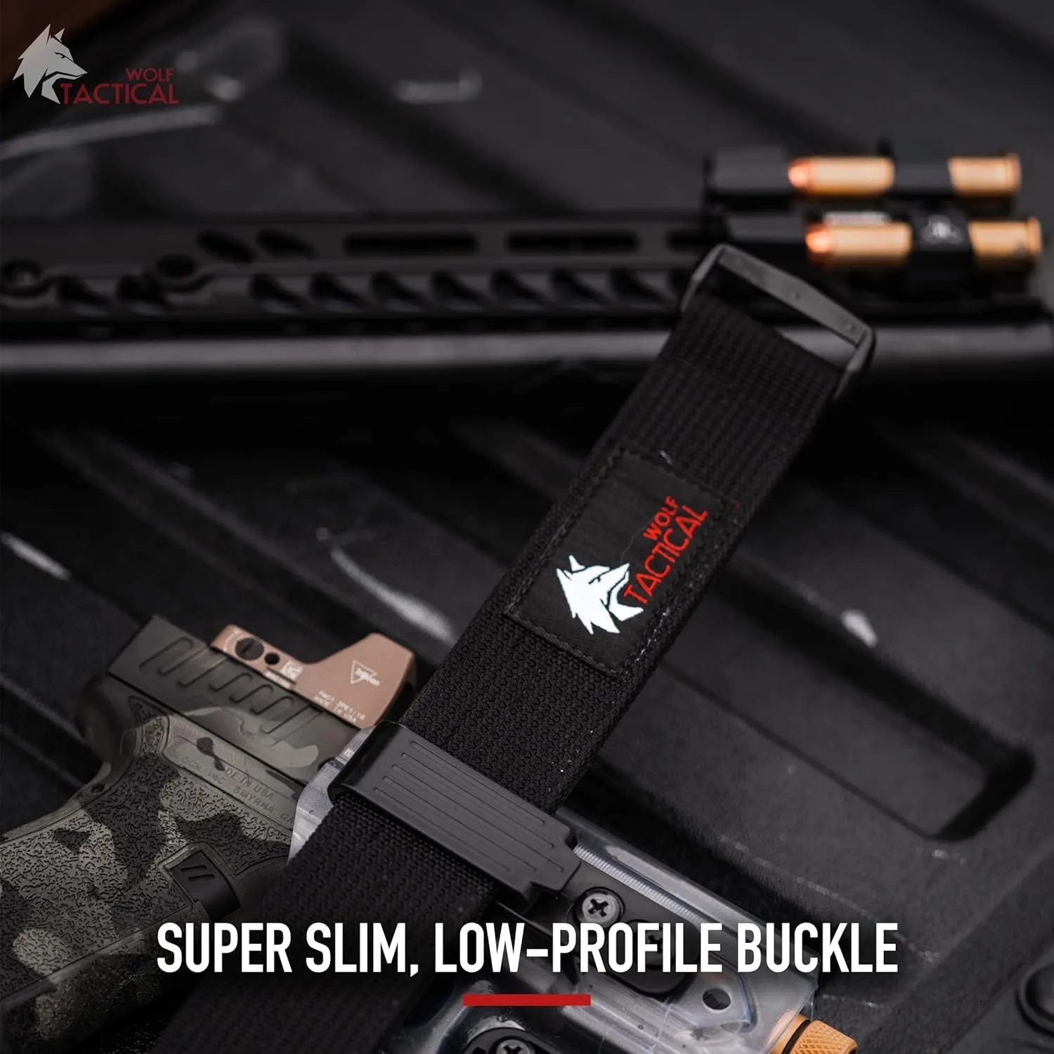 WOLF TACTICAL Simple EDC/Inner Belt Loop Liner Gun Belt for Men Concealed Carry & CCW