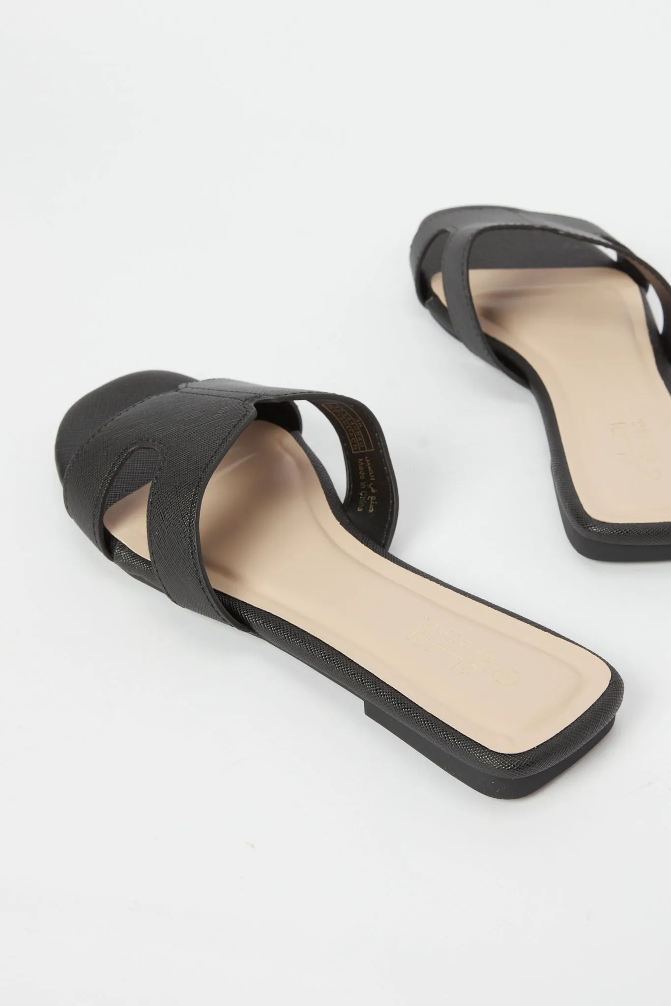 Women Black H Upper Mule