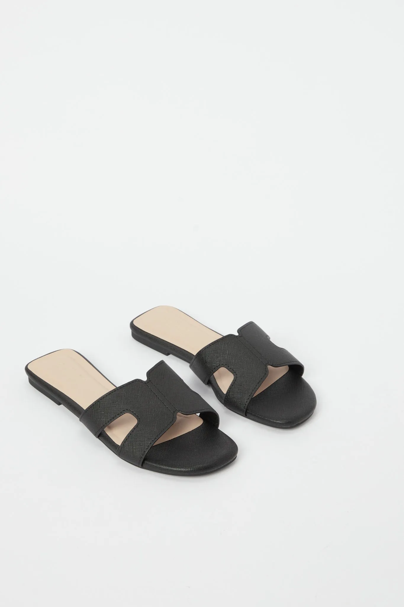 Women Black H Upper Mule