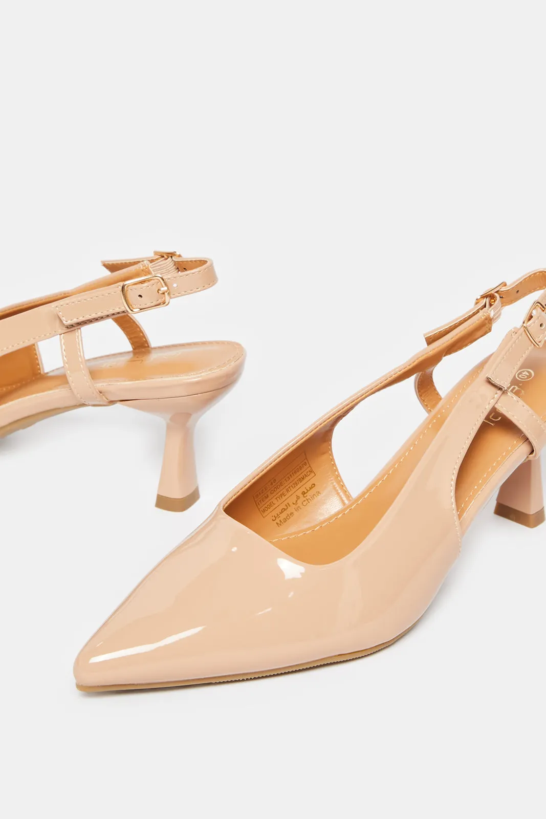 Women Pink Slingback Mule