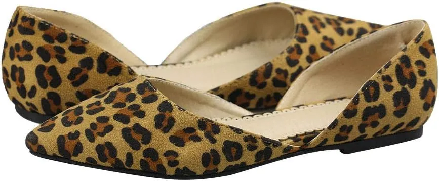 Women's Ballet Flat D'Orsay Comfort Light Pointed Toe Slip On Casual Shoes