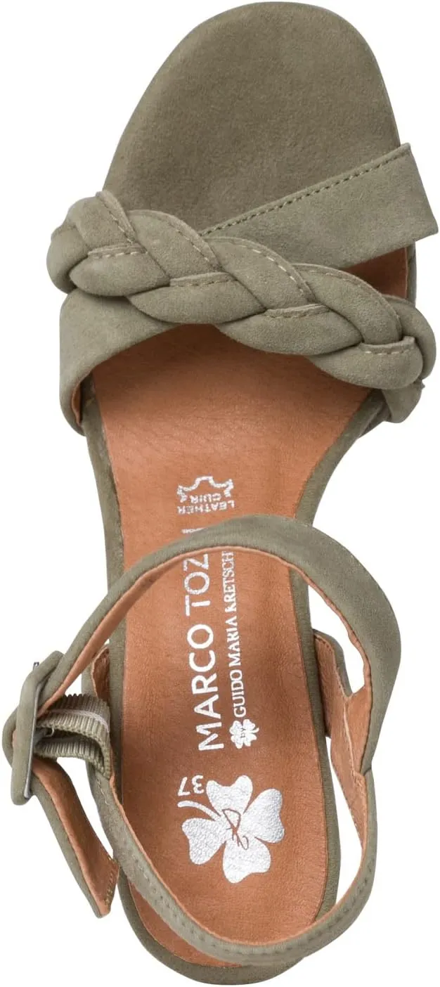 Women's Damen 2-2-88306-28 Leder Sandalette Heeled Sandal