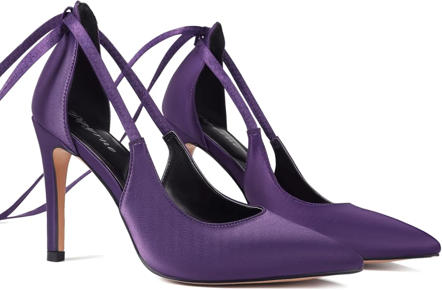 Women's High Heels Closed Pointed Toe Sexy Lace Up Wedding Evening Dress Pumps Shoes