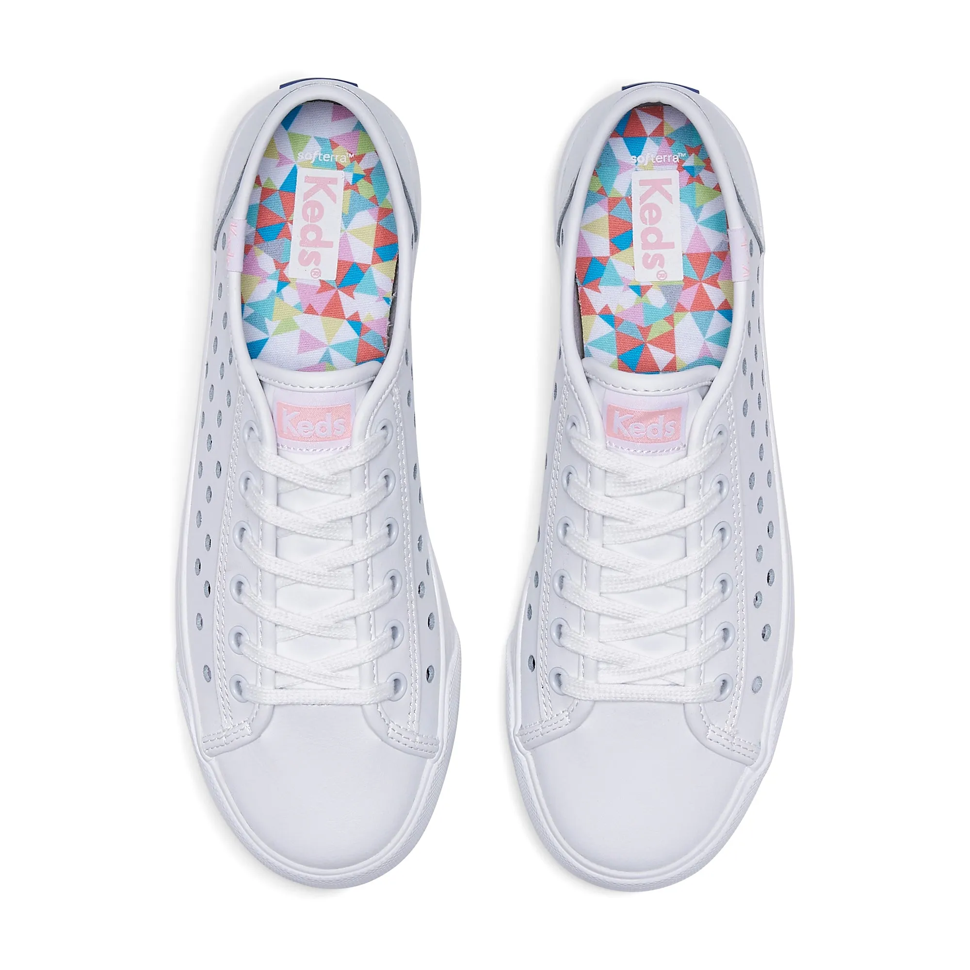 Women's Kickstart Leather Perf White