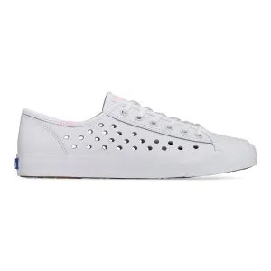 Women's Kickstart Leather Perf White