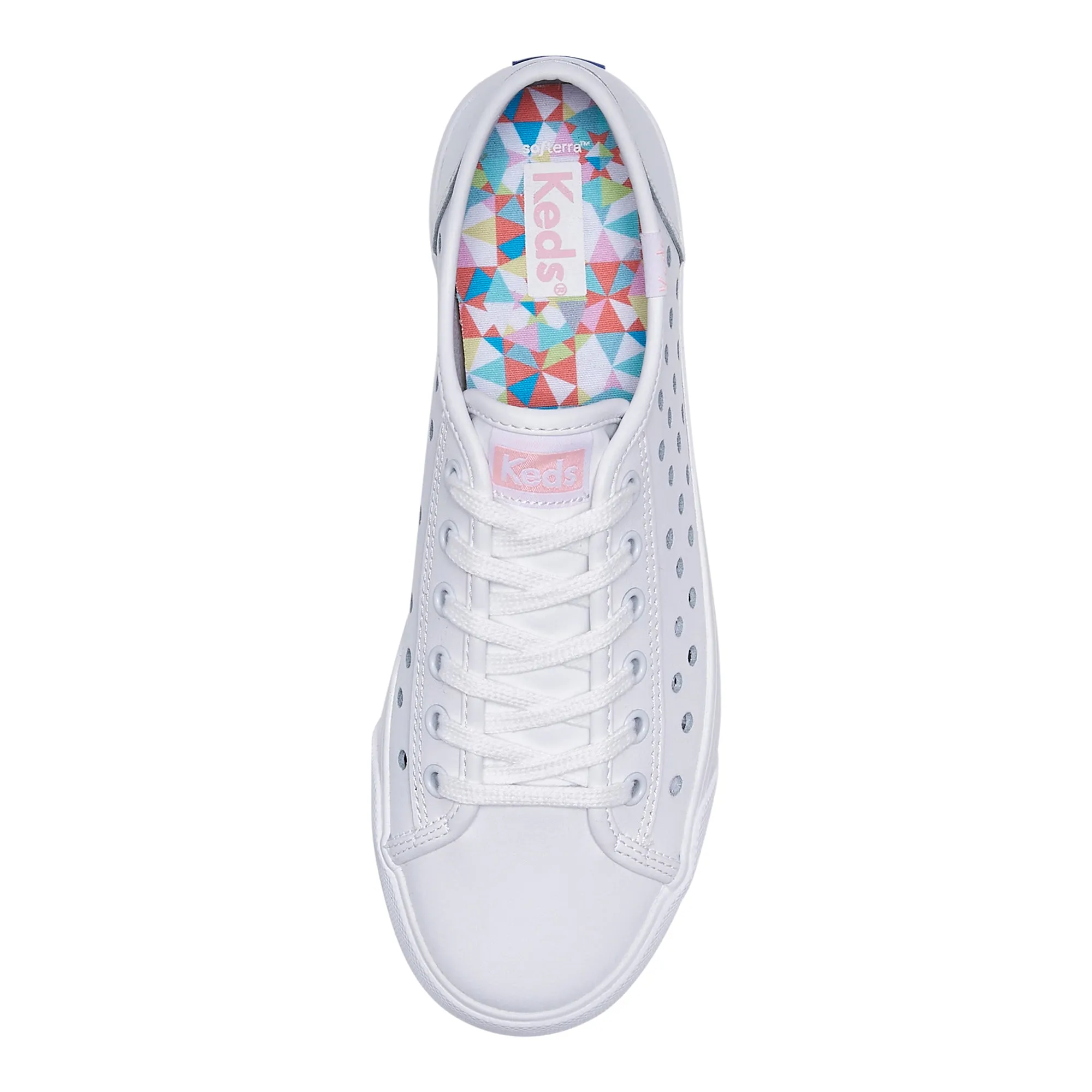 Women's Kickstart Leather Perf White