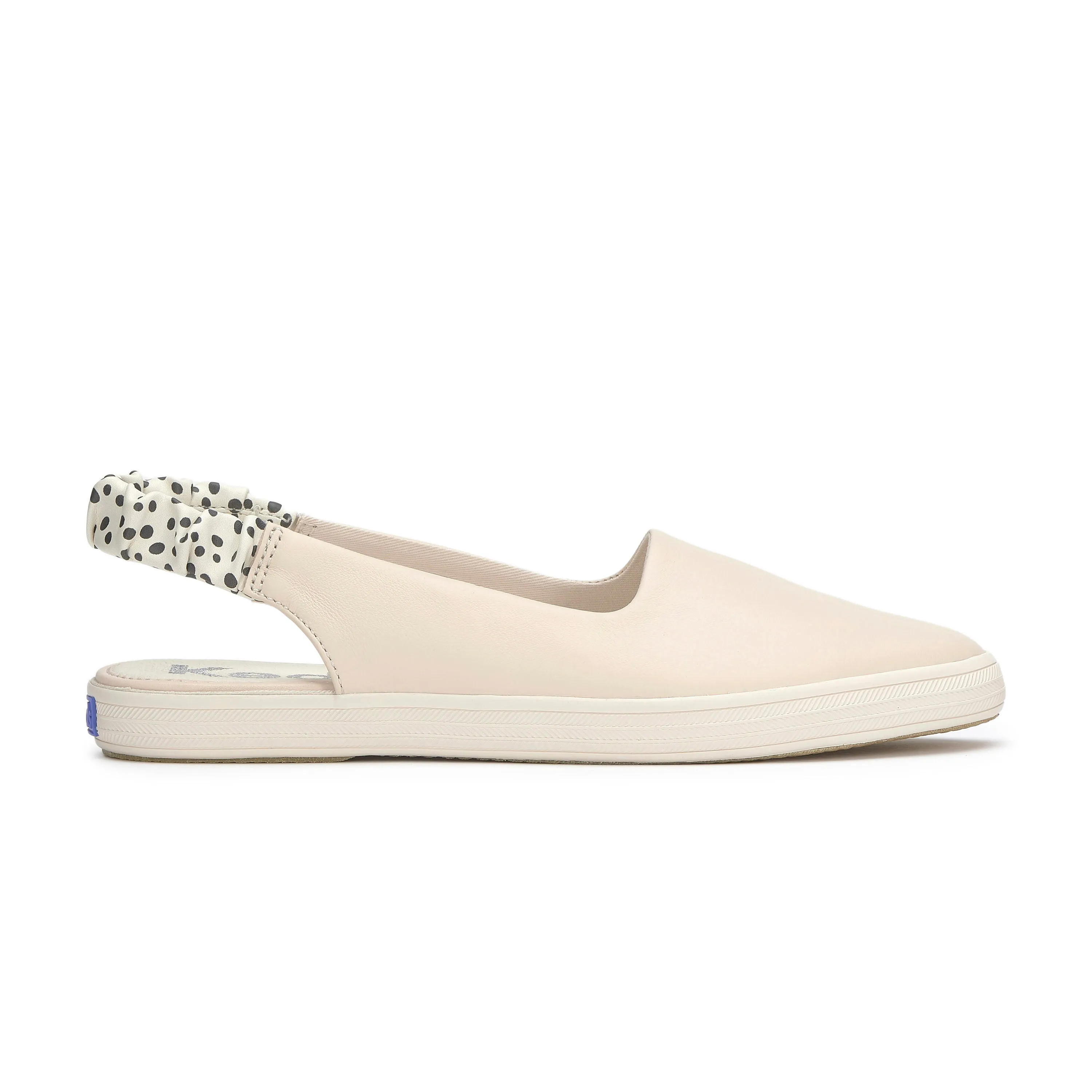 Women's Point Slingback Leather Heel Pop - Peony
