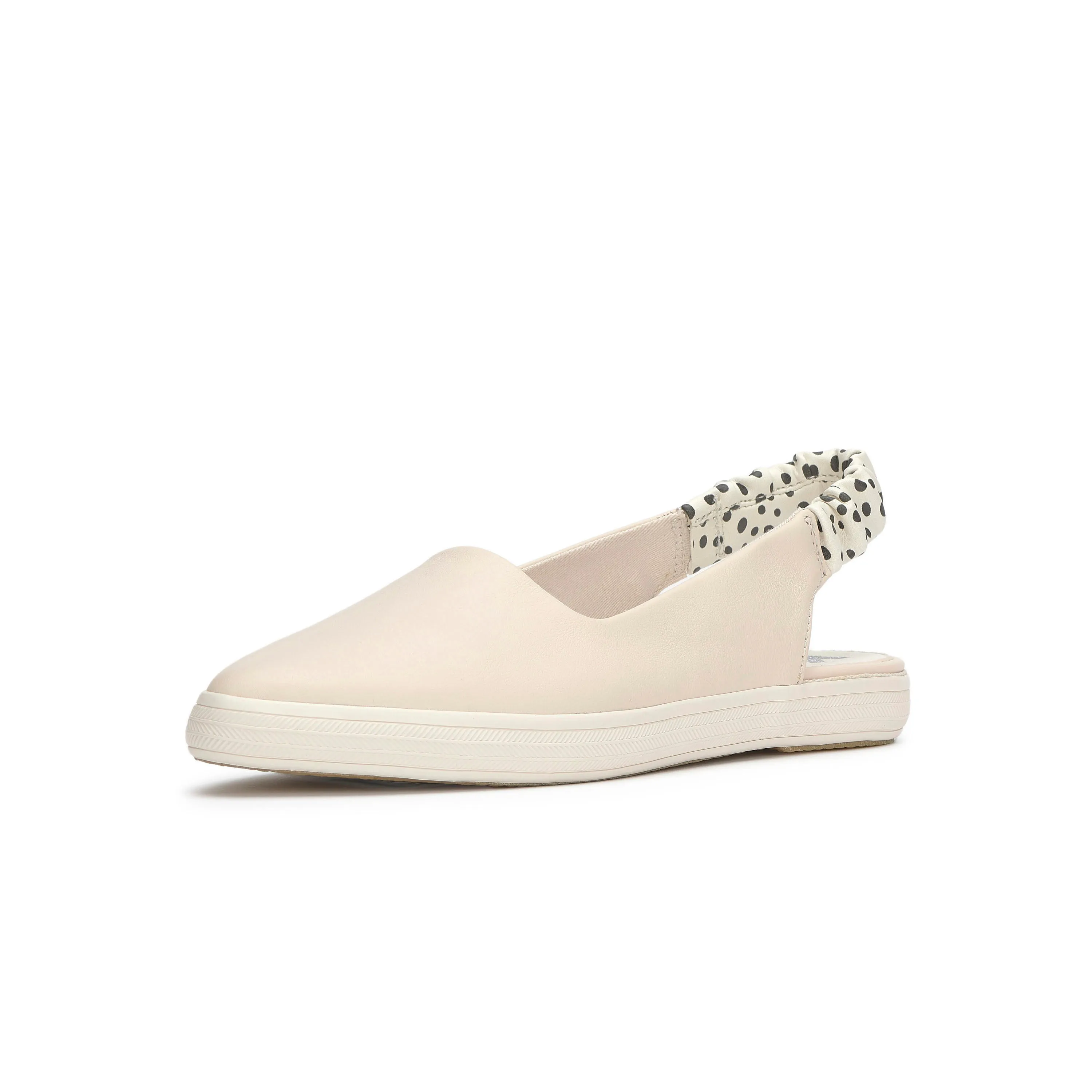 Women's Point Slingback Leather Heel Pop - Peony