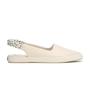 Women's Point Slingback Leather Heel Pop - Peony
