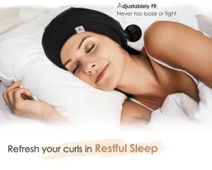 YANIBEST 2 Pcs Silk Bonnet Satin Bonnet Hair Bonnet for Sleeping - Adjustable Saty on Satin Lined Slouchy Beanie Hat for Women